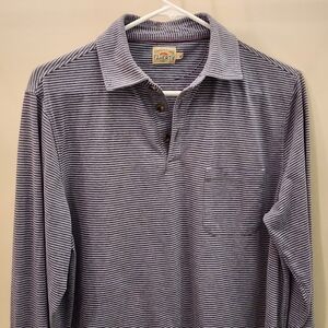 Faherty Reserve Long-Sleeve Polo | Medium | Perfect Condition